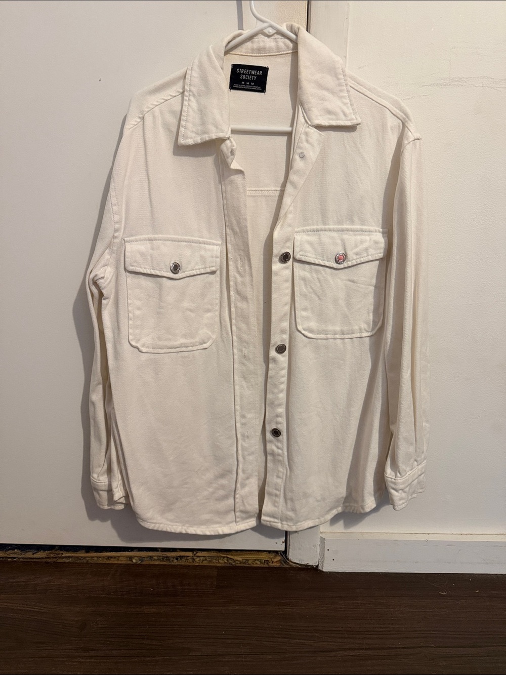 Streetwear Society Women’s White Jean Jacket